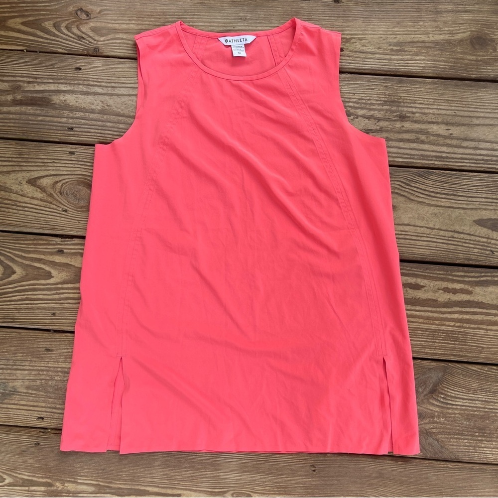 Athleta Coral Sleeveless Tank Top XS Athletic Performance Blouse